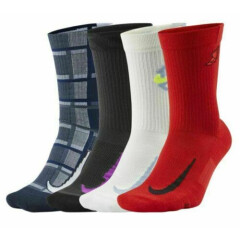 Nike Golf Pair For The Course 4 Pack Crew Socks Multi Color CN1543 902 LARGE $60