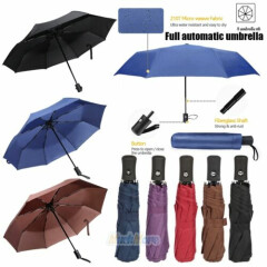 Automatic 8 Ribs Umbrella Anti-UV Sun/Rain Windproof 3 Folding Compact Umbrella