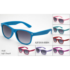 Kids Sunglasses Classic Rubber Soft Frame Boys Girls Colorful Lead Free UV 100% 