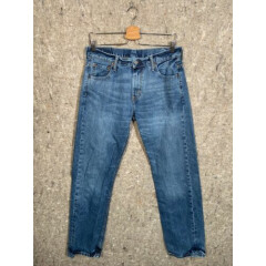Levis Mens 569 Faded Blue Denim Straight Leg Jeans Size 30x34 Retro Style