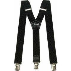 Mens Suspenders Wide Adjustable and Elastic Braces Y Shape with Very Strong Clip