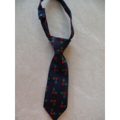 baby boys NECK TIE accessories CHRISTMAS holly leaves NAVY church PHOTO PROP 