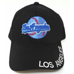 Los Angeles Childrens Youth Kids Adjustable Baseball Cap Hat Black New