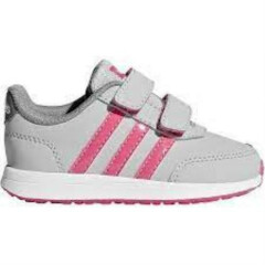 Adidas Infant VS Switch 2 Grey/Real Pink/Grey Size 7K