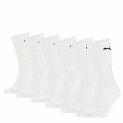2x Puma Socks Cotton Rich Unisex 6 Pack Cushioned Sports Socks UK 9-11,EU 43-46