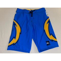 Men Quicksilver NFL Los Angeles Chargers Board Shorts Size 30 NWOT!