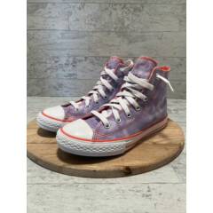 Converse CT All-Star Girls Youth High-top Shoes--Sz 2 Junior--Purple/Clouds--NEW