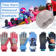 Winter Gloves for Kids Boy Girl Snow Windproof Mittens Outdoor Sports Ski Gloves