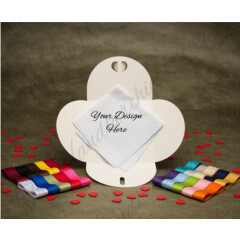 Personalised Handkerchief Memorial Sympathy Funeral Favor Gift Remembrance Photo