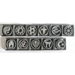 RELIGION. LEATHER STAMPS OF THE WORLD, 11 Popular Religious Symbol Stampers.