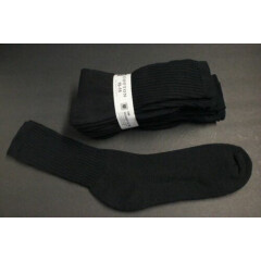4 Pairs Cotton Men's Crew Sports Working Boot Socks 10-15 Black White Shoe 9 to 