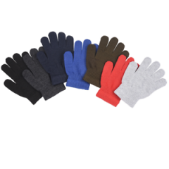 Kids Gloves Multi Colors Warm Youth School Children Solid One Size Fits New