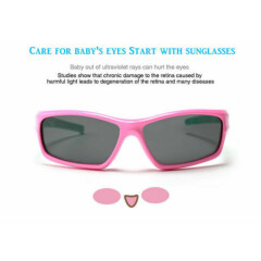 Kids Polarized Sunglasses Cycling Outdoor Fashion Sporty Girls Boys UV400 I370