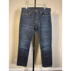 J Crew $140 NWOT 484 Indigo Blue Extra Slim Kiahara Japanese Denim Jeans 36x32