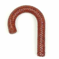 Imported Italian Leather Herringbone Handle for Umbrella or Walking Stick 