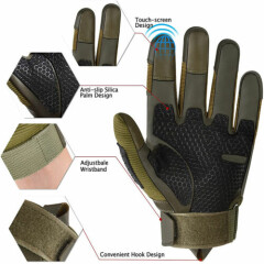 Tactical Knuckle Protection Gloves Mens Airsoft Paintball Army Military Training
