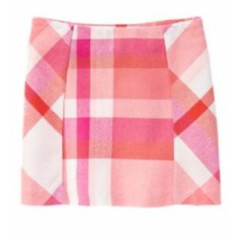 NWT Gymboree Woodland Wonder Fox Pink White Plaid Girls Skirt Size 4
