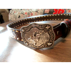 Youth Western Belt with Buckle - Size 30" - Nocona