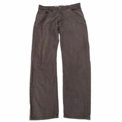 LEVIS 505 Grey Straight Jeans Mens W36 L32 (7557)