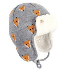 Century Star Baby Winter Fleece Lined Hat Knit Earflap, 4dFD L(2-4 Years)