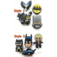 4pcs Batman Joker PVC Shoe Charms for Clogs Gift