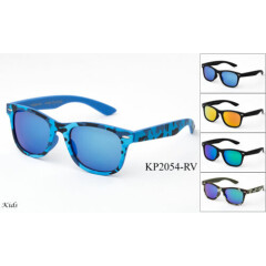 Kids Sunglasses Camo Design Classic Retro Flash Mirror Lens 1-7 Years UV 100% 