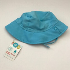 The Honest Company UPF 50 Infant Baby Sun Hat Blue 12-24 Months