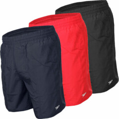 SPEEDO BOYS SOLID SWIMMING SHORTS TRUNKS ASSORTED COLOURS AGES 6-11 YEARS