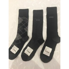 Ralph Lauren Men's Socks 3 Pair Pack (One size)