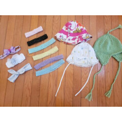 Lot of Headbands and Hats Baby / Toddler Girl