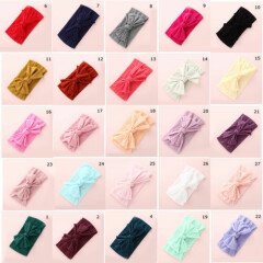 1 PCS Cute Baby Headband Folding Cloth Color skin-friendly Bow Unisex Novelty