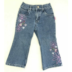 Girl's Carter's Toddler Jeans, Navy, Size 2T W 18" L 19" Insm 13" GUC
