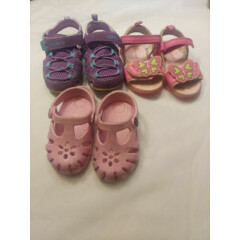 Carter's,Toddler Girls Pink & Easy Strap Closure Sandals, Size 6 