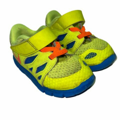 Nike Free 5.0 644429-701 Yellow blue boys Toddler Size 5