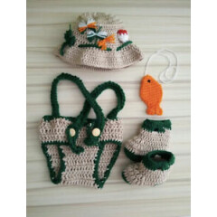 Crochet Newborn Fisherman outfit, Newborn Photography, Crochet Fisherman Outfit