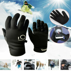 Cycling Winter Gloves Waterproof Touch Screen Full Finger Liner Men Women Sports