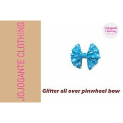 Glitter all over pinwheel bow