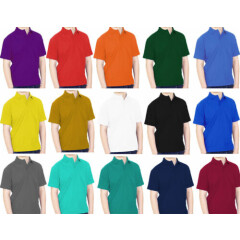 Polo Shirts Mens Adult Work Casual Sports Colours 22-42 Sizes Top Quality