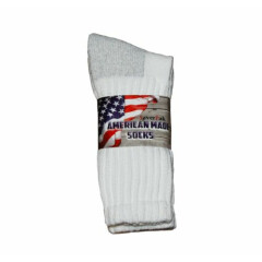 $averPak-American Made Cotton Blend Heavy Duty Work and Athletic Crew Sock