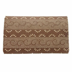 INDEN-YA Business Card Holder Arabesque Pattern Lacquer Leather Brown /049680 