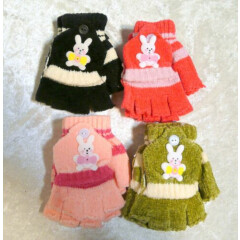 Childrens Toddlers BUNNY Mittens Gloves Baby Winter Cold Weather Boy/Girls New!