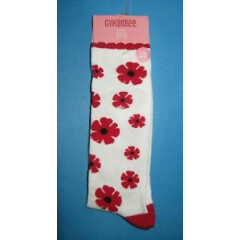 NWT vintage Gymboree knee high tall socks Poppy love flower spring 3 4 5 6 7 yr
