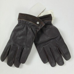 UGG Australia Mens Brown Leather Capitan Gloves