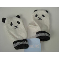 Gymboree Snow Panda Boys Size 12-24 M Mittens NEW