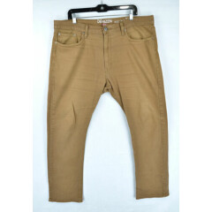 Denizen Levi's Men’s 232 Slim Straight Tan Brown Denim Jeans Pants Size 38 x 30