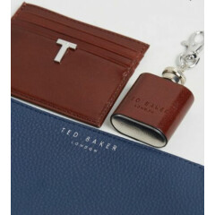 Ted Baker Hipp Set coin tray card holder & flask key ring NWT