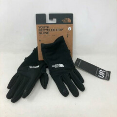 Unisex Youth Kid's The North Face Logo ETIP Gloves, Size L - Black/White