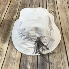 Reversible Bucket Hat White Floral Children's Child's SEE MEASUREMENT
