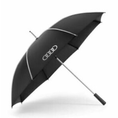 Genuine Audi Umbrella, large, black/silver, Audi Rings collection - 3122000100