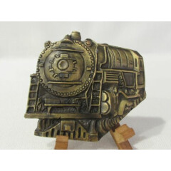 Vintage 1978 Collector's Instyle Locomotive Coming at Ya Brass Belt Buckle -NOS 